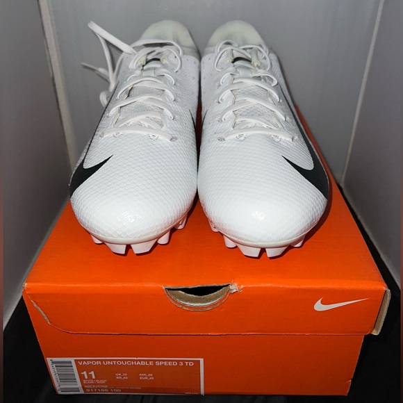 Nike Vapor Untouchable Speed 3 TD Football Cleats White Size 13 - Picture 4 of 5
